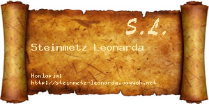 Steinmetz Leonarda névjegykártya